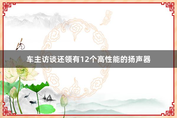 车主访谈还领有12个高性能的扬声器