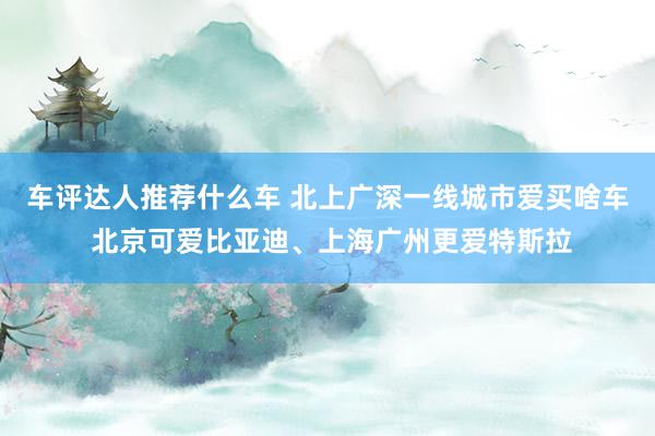 车评达人推荐什么车 北上广深一线城市爱买啥车 北京可爱比亚迪、上海广州更爱特斯拉