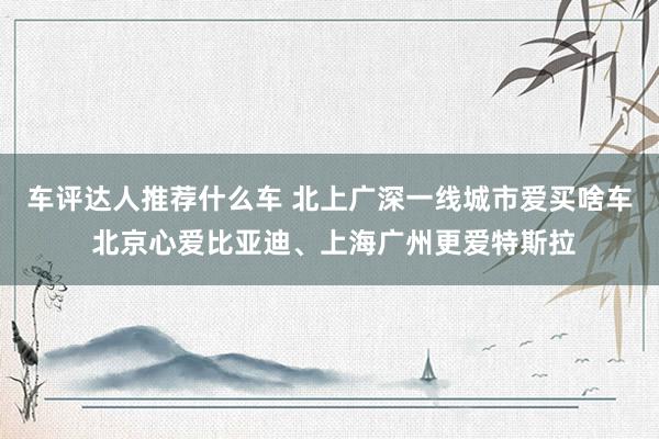 车评达人推荐什么车 北上广深一线城市爱买啥车 北京心爱比亚迪、上海广州更爱特斯拉