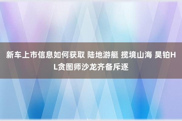 新车上市信息如何获取 陆地游艇 揽境山海 昊铂HL贪图师沙龙齐备斥逐